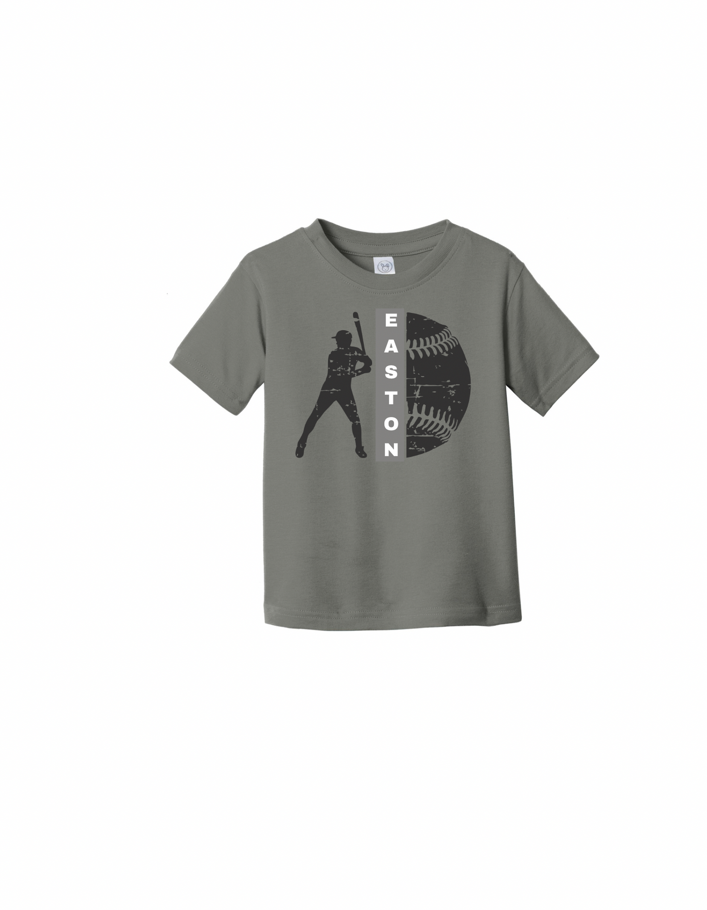 Adult Custom Name Baseball Short Sleeve Tee