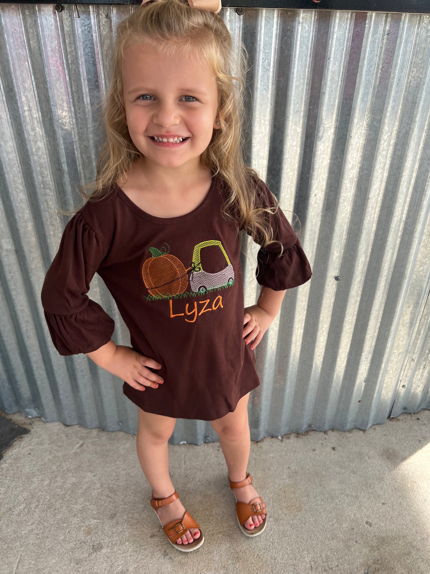 Blank Boutique Tunic “Pumpkin Car”