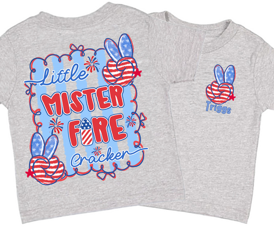 Little Mister Firecracker Boys Tee
