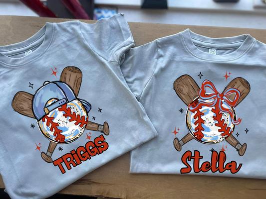 Baseball Hat Boys Tee