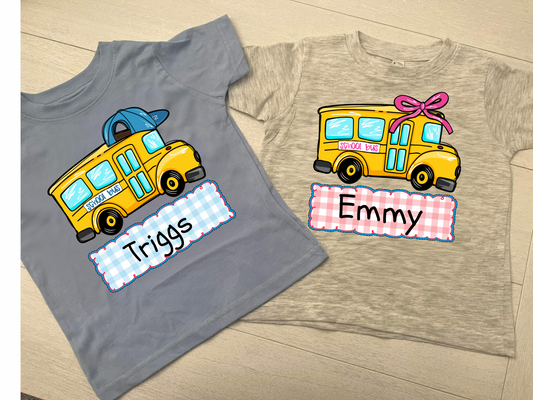 School Bus Short Sleeve Tee