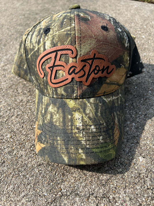 Camo Name Patch Hats