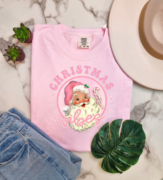 Adult Vintage Santa Short Sleeve Tee