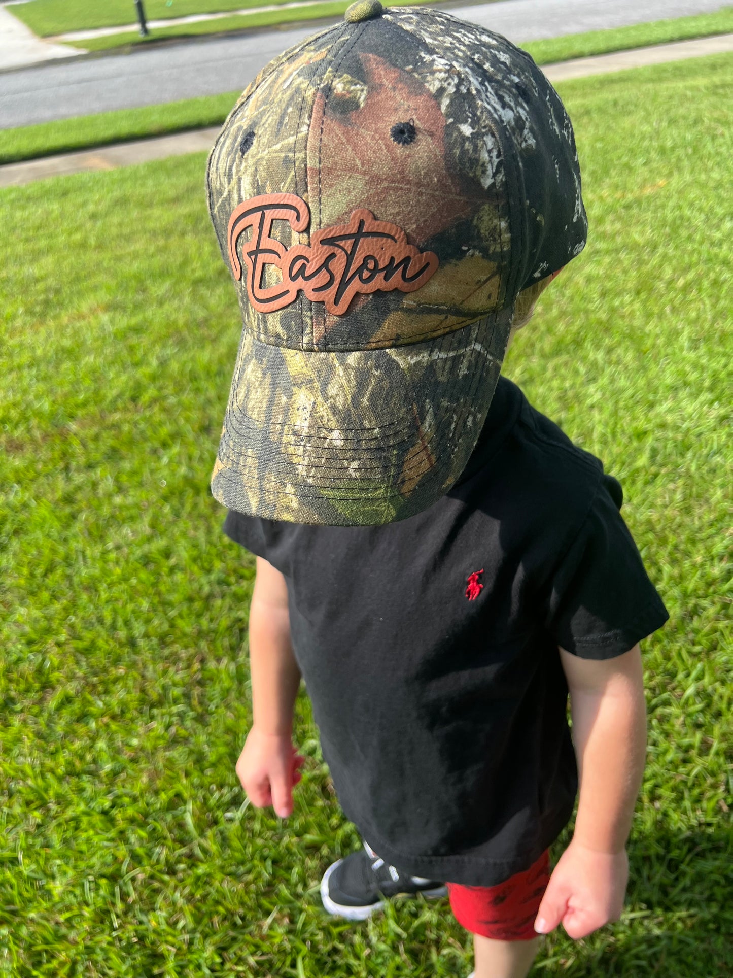 Camo Name Patch Hats