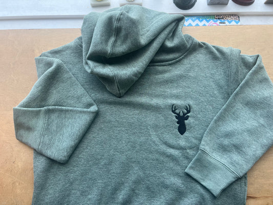 Deer embroidered Hoodie