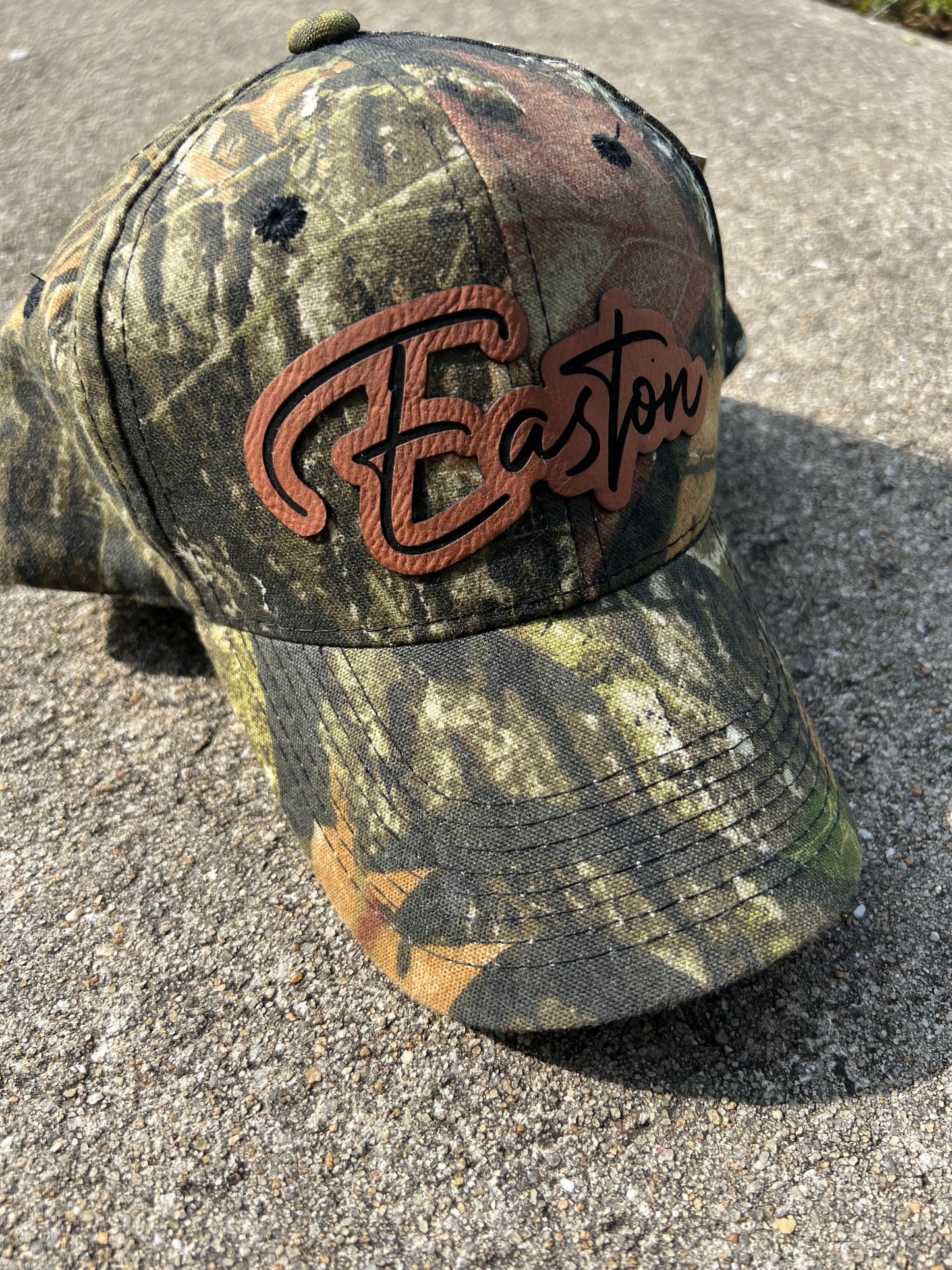 Camo Name Patch Hats