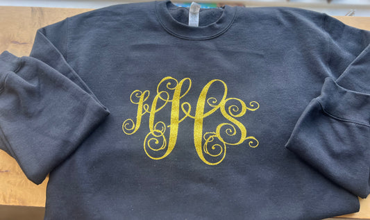 Gold Initial Sweatshirt