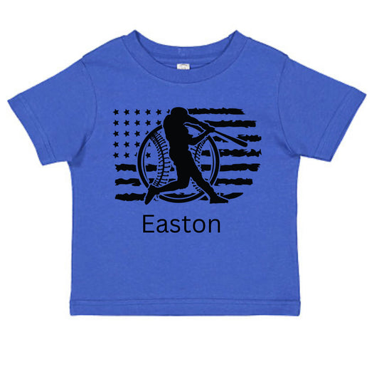 Baseball Flag Short Sleeve Tee