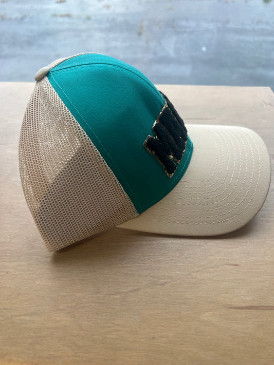 Mama Chenille Black Patch Hat