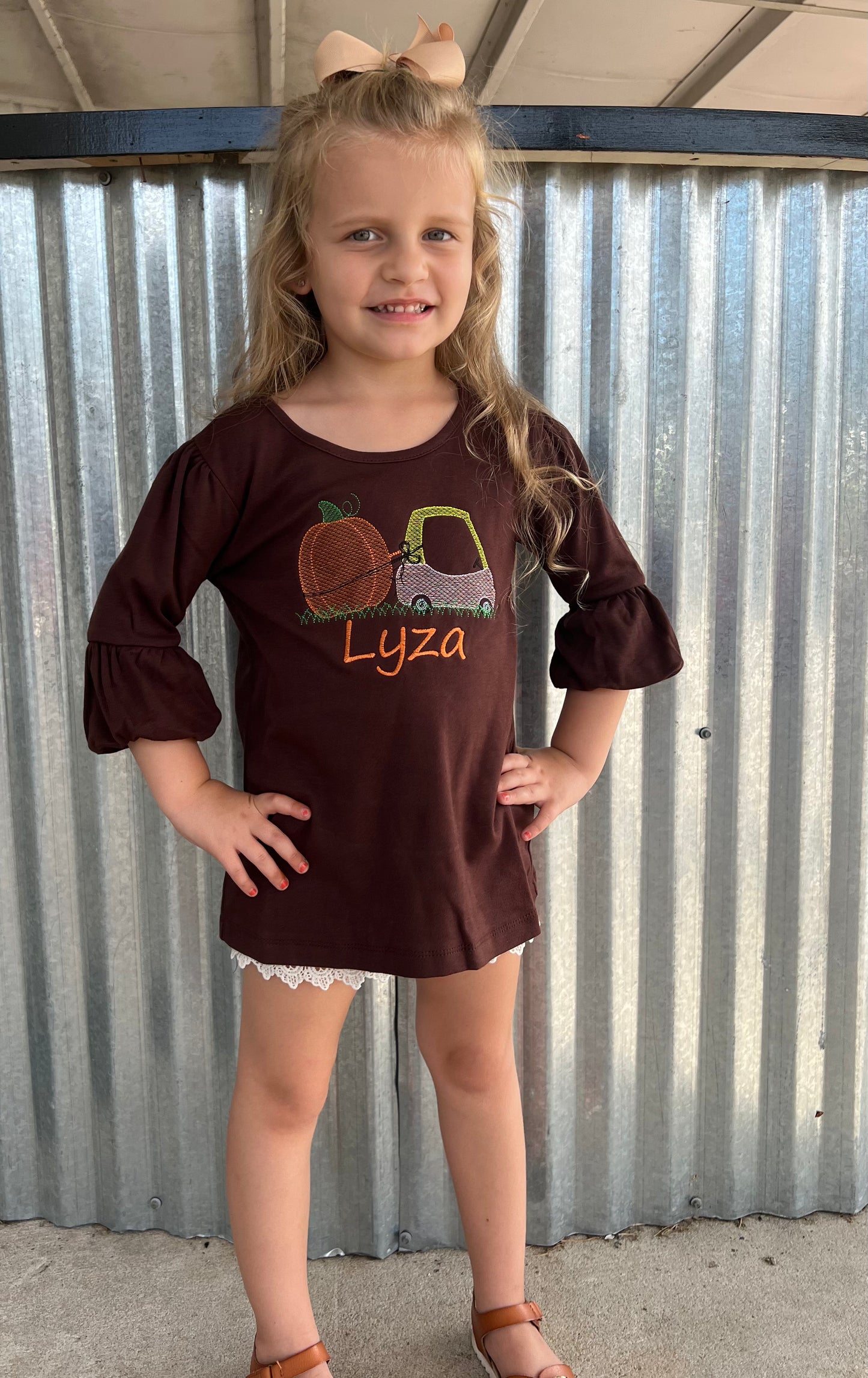 Blank Boutique Tunic “Pumpkin Car”