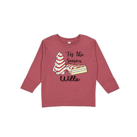 Tis the season custom toddler and youth long sleeve