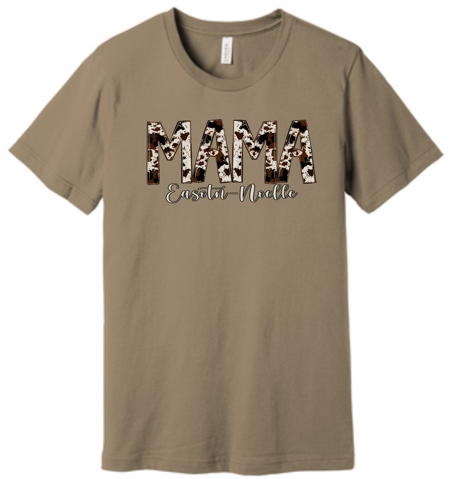 Custom Mom Tee in Tan