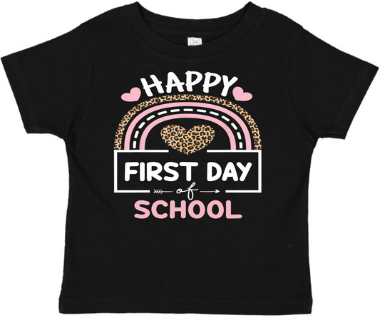 Happy First day of school toddler tee