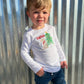 Christmas Dog Embroidered Long Sleeve Tee