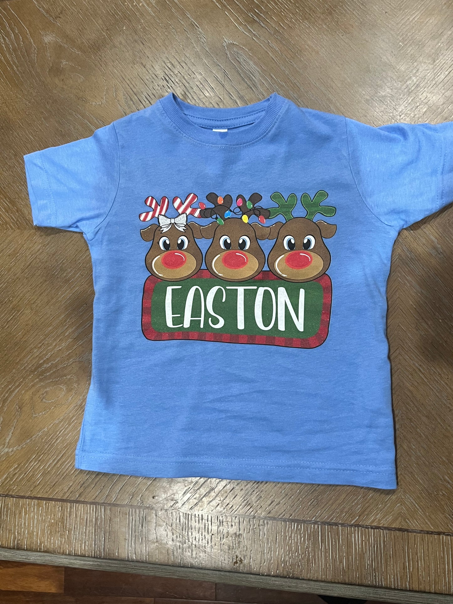 Christmas Reindeer Trio Short Sleeve Tee