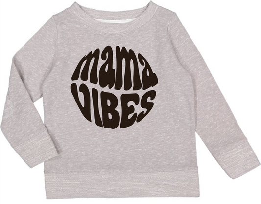 “Mama Vibes” French Terry Crew Neck