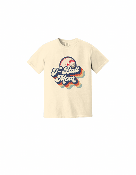 Retro T-Ball Mom Tee