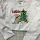 Christmas Dog Embroidered Long Sleeve Tee
