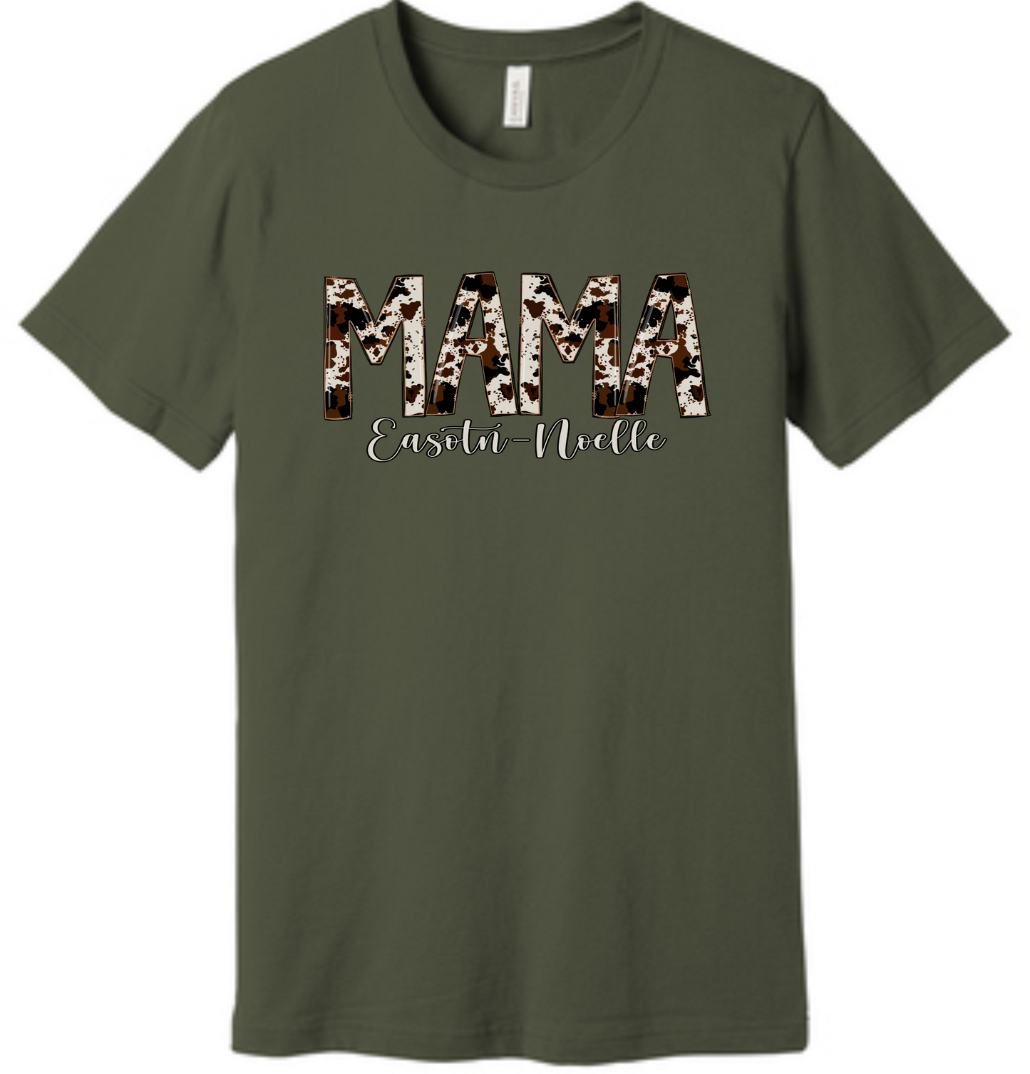 Custom Mom Tee in Army